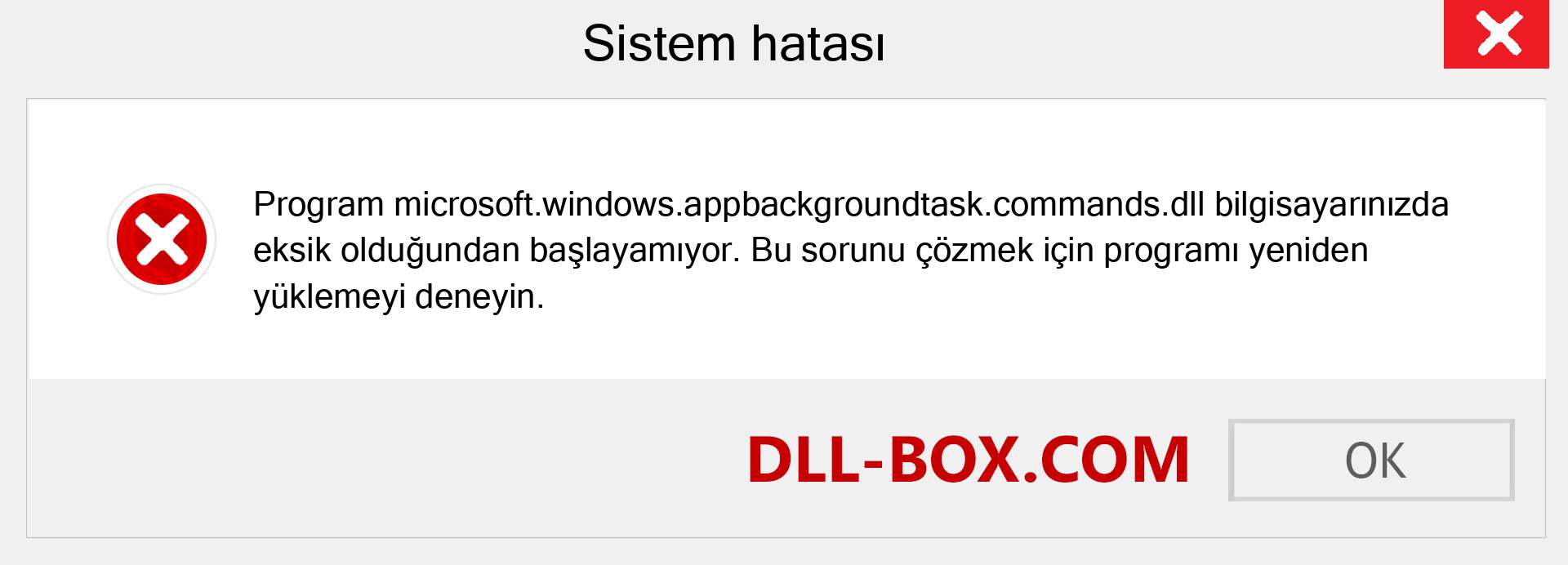 microsoft.windows.appbackgroundtask.commands.dll dosyası eksik mi? Windows 7, 8, 10 için İndirin - Windows'ta microsoft.windows.appbackgroundtask.commands dll Eksik Hatasını Düzeltin, fotoğraflar, resimler